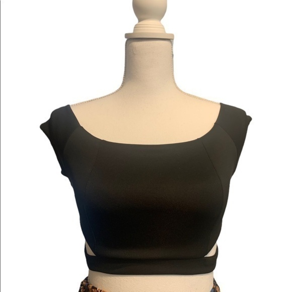 Zara White and Black Collection Cropped Top - Picture 1 of 8